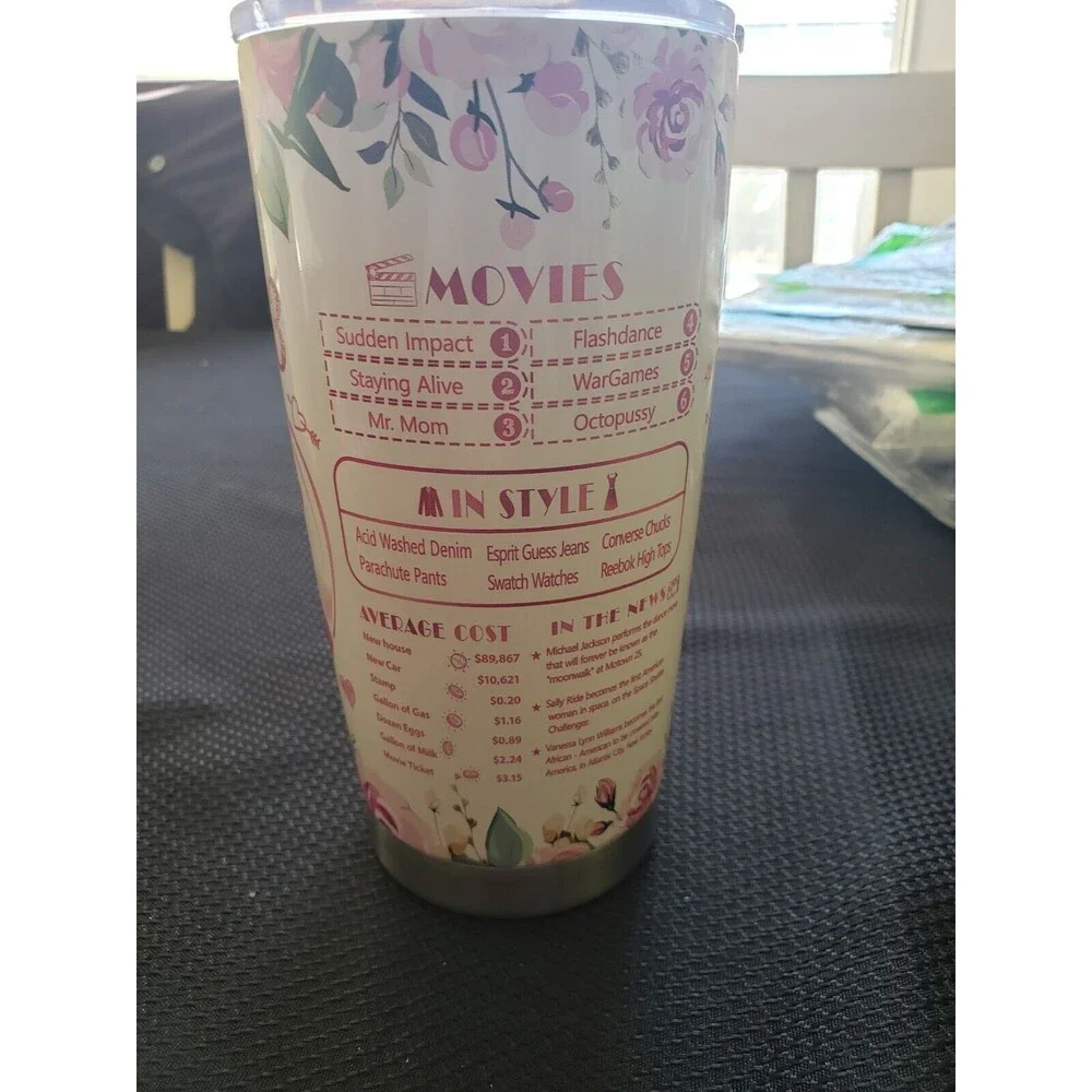 40 & Fabulous Birthday Gifts for Women-20 OZ Tumbler Metal Insulated Coffee Cup